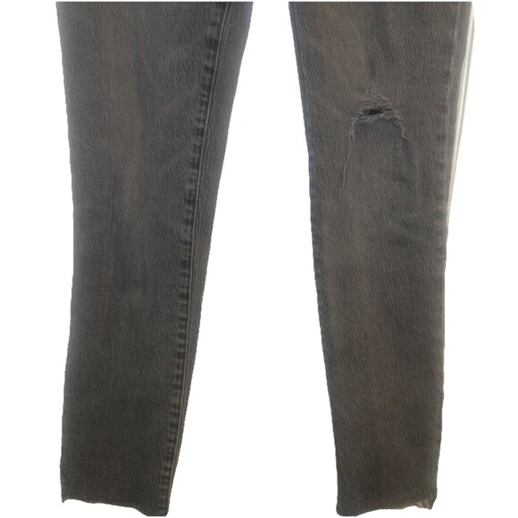 Madewell Women’s Perfect Vintage High Rise Tapered Raw Hem Conser/Gray Jeans-27 - Picture 3 of 11